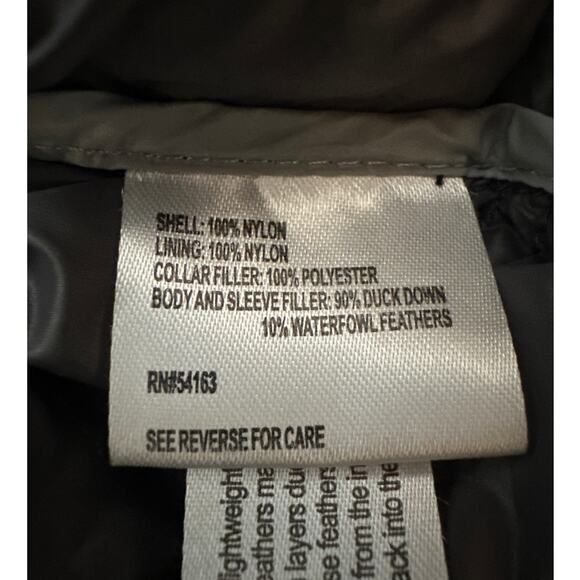 Calvin Klein Packable Down Jacket Gray Size 3X Lightweight Quilted Puffer Coat - Picture 11 of 14